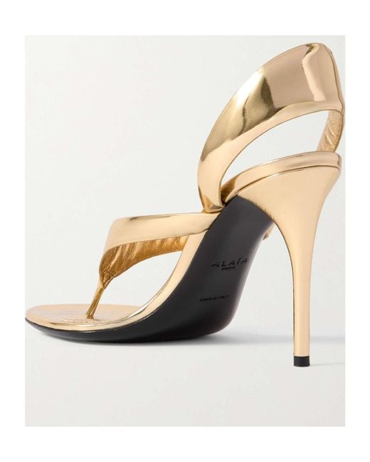 Alaïa White Alaïa Slingback Thong Sandals