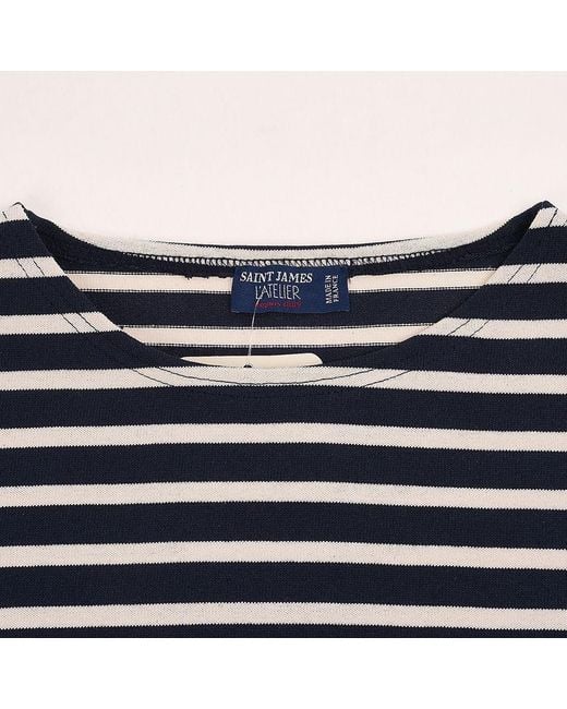 Saint James Blue Long-Sleeve T-Shirt
