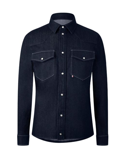Moncler Blue Versatile Shirt for men
