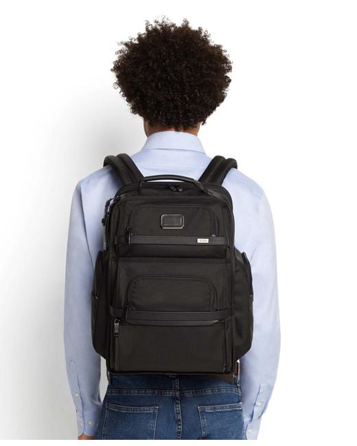 Tumi Black Multi Pocketed Backpack for men