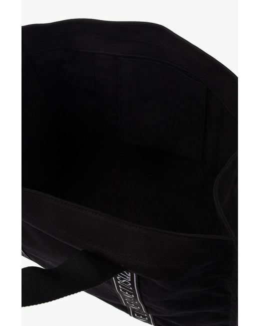 DSquared² Black Logo-Print Tote Bag for men