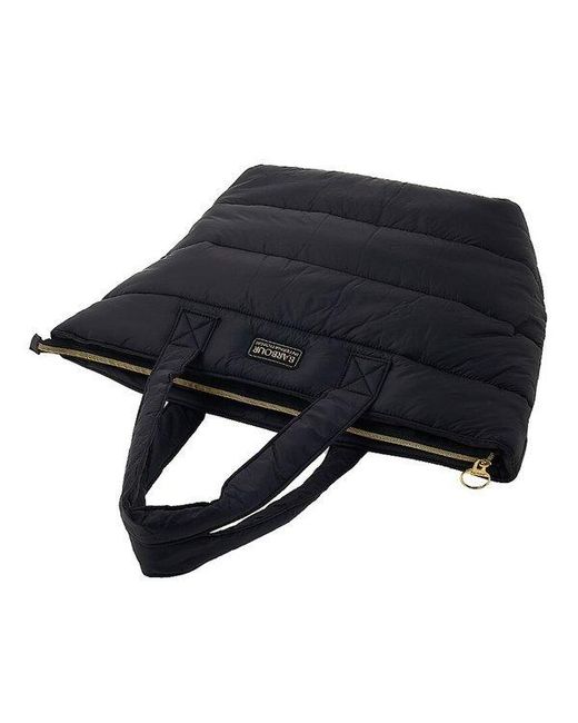 Barbour Black Large Quilted Handbag