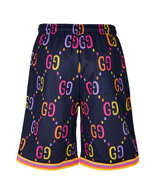 Gucci Blue Sports Shorts for men
