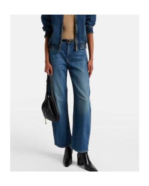 Nili Lotan Blue Tube-Cut Jeans