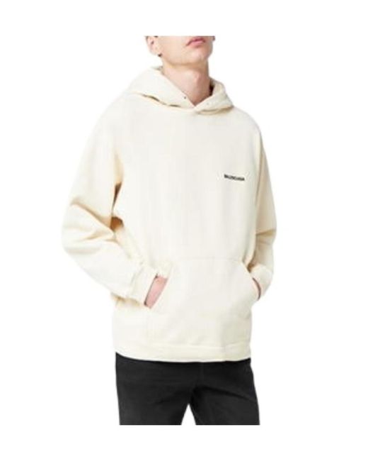 Balenciaga White Oversized Cotton Sweater for men