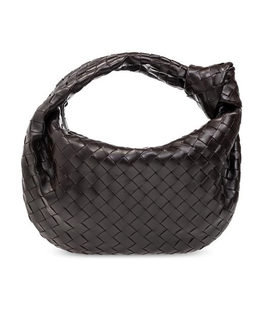 Bottega Veneta Black Teen Jodie Shoulder Bag