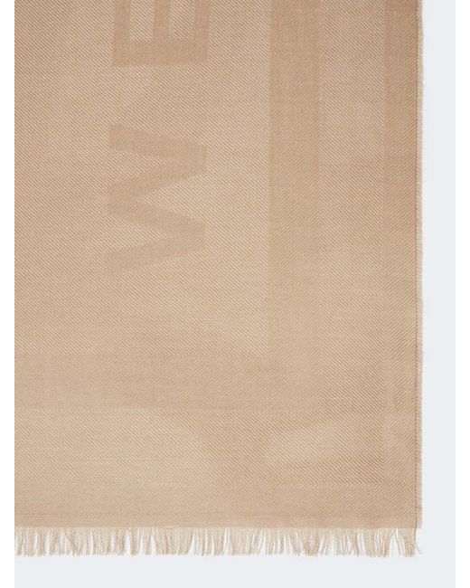 Weekend by Maxmara Natural Jacquard-Knit Wool And Silk Stole