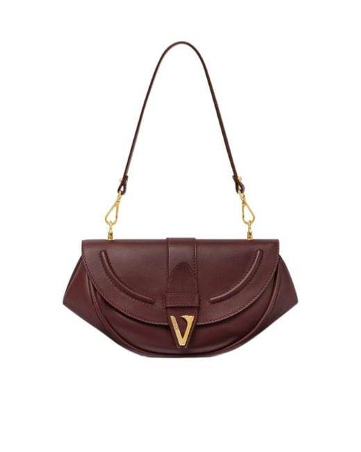 Versace Brown Virtus Medium Shoulder Bag