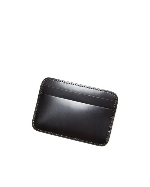 Acne Black Logo Printed Card Holder