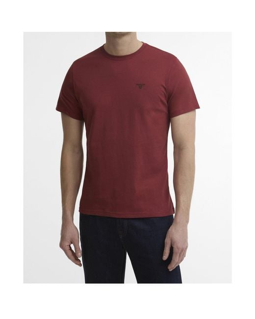 Barbour Logoembroidered Crewneck Tshirt for men
