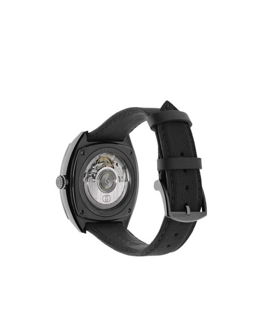 Gucci Black Interlocking Watch, 41Mm for men