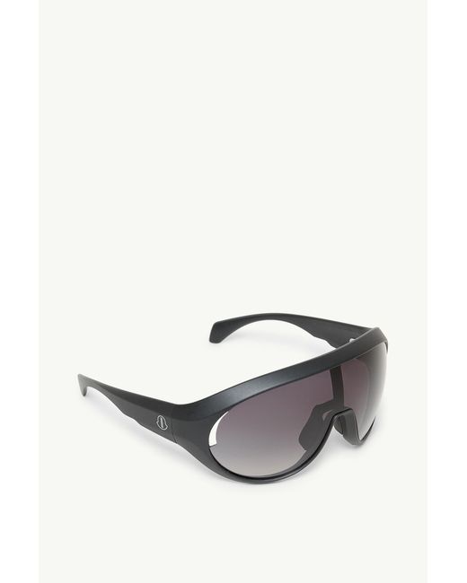 Moncler Gray Rick Owens Contrast Oval Sunglasses for men