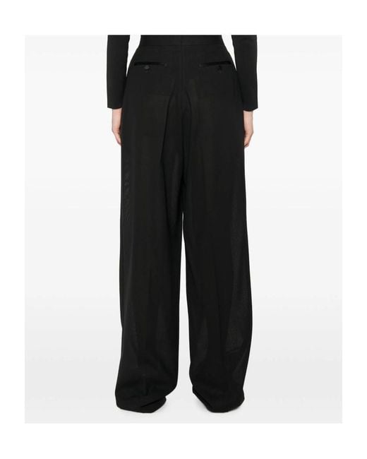 Tom Ford Black Pleated Casual Trousers