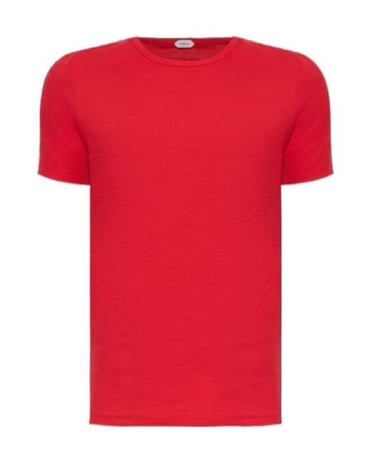 Versace Red Logo Loungewear T-Shirt for men