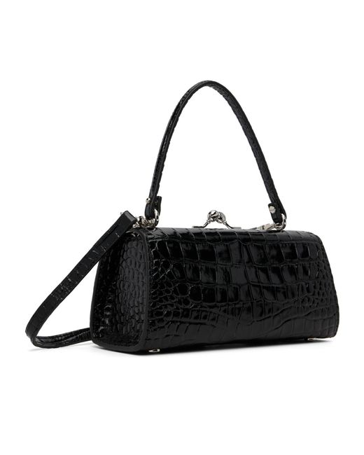 Vivienne Westwood Black Doll Xl Embossed Mini Bag