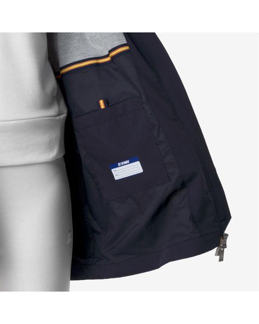 K-Way Blue Sophie Hooded Coat