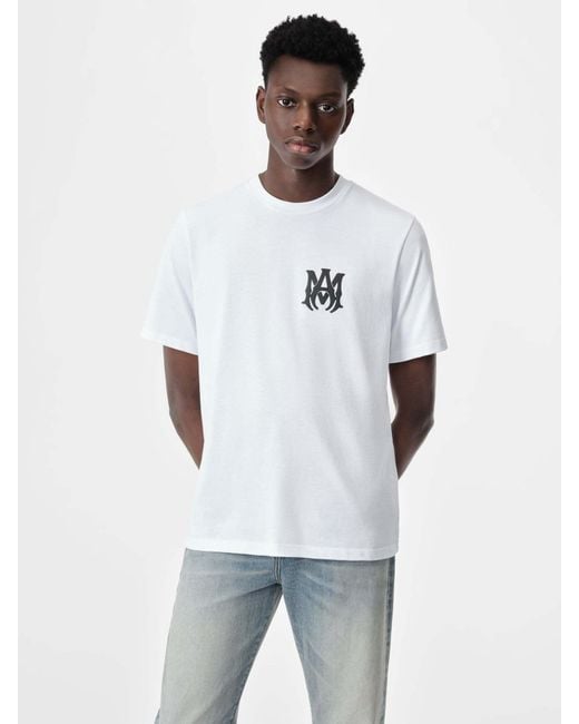Amiri White Ma Core Logo T-Shirt for men