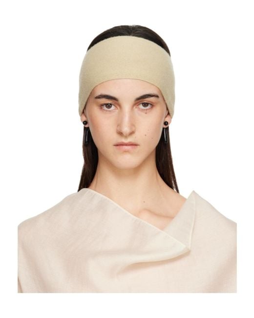 Totême Natural Knitted Cashmere Headband