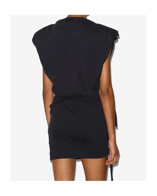 Isabel Marant Black Marielle Short Jersey Dress
