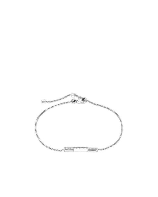 Gucci White Link To Love Diamond 18K Bracelet