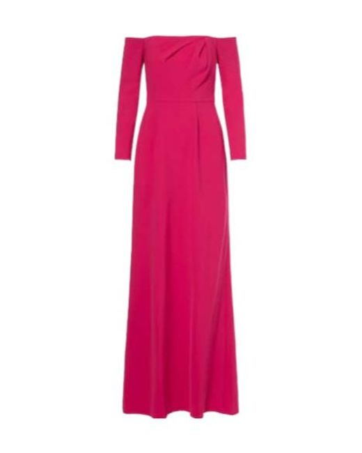 Carolina Herrera Pink Off-Shoulder Gown