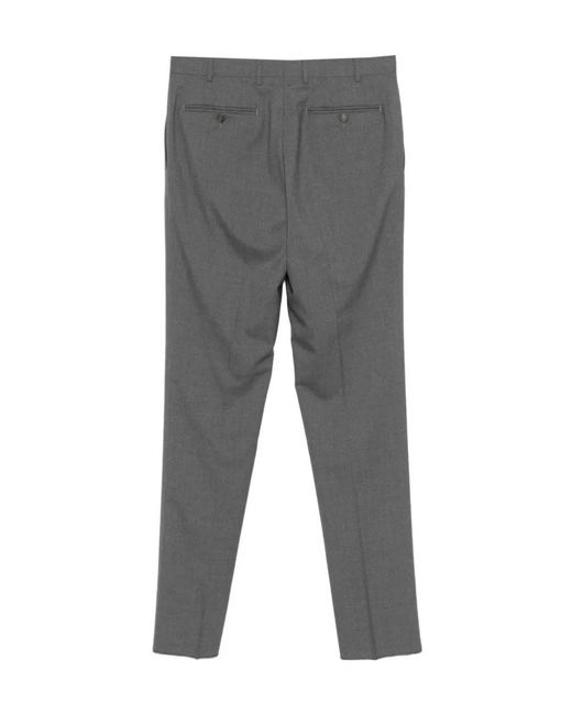 Canali Gray Buttoned Trousers for men