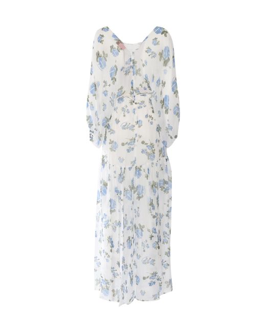 Ermanno Scervino White Long Sleeve Dress