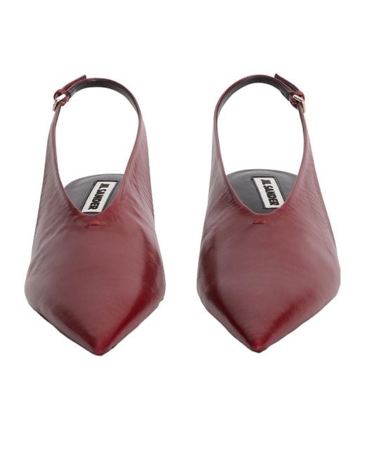 Jil Sander Red Pumps