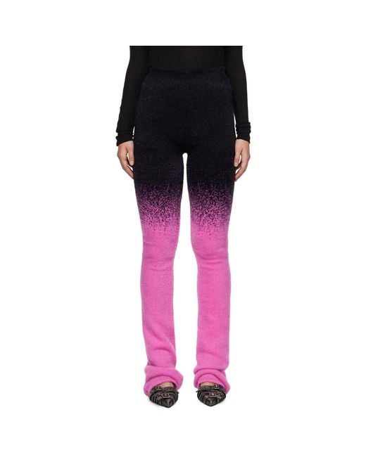 OTTOLINGER Purple Elastic Waist Casual Pants