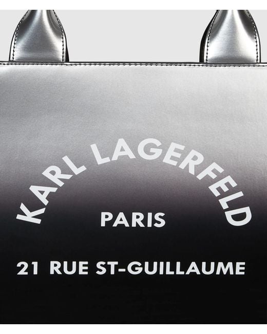 Karl Lagerfeld Black Rue St-Guillaume Dégradé Tote Bag
