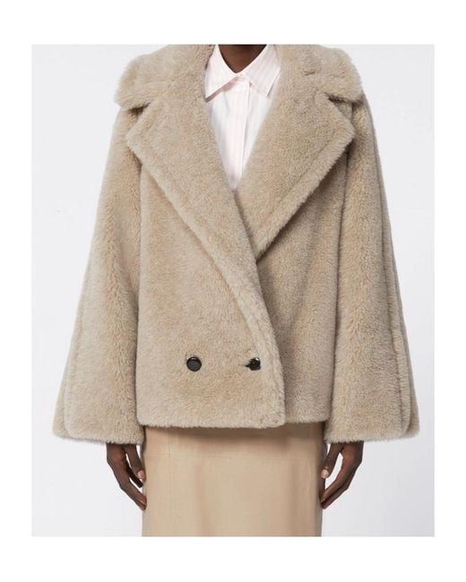 Max Mara Natural Cambusa Double-Breasted Coat