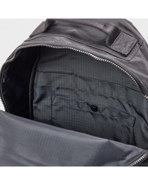 Stone Island Gray Zip Pocket Backpack for men