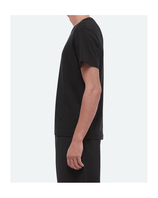 Helmut Lang Black Crew Neck Short-Sleeved T-Shirt for men