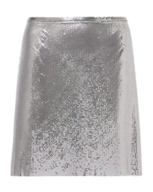 Rabanne Gray Chainmail Miniskirt