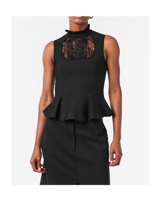 McQueen Black Classic Versatile Top