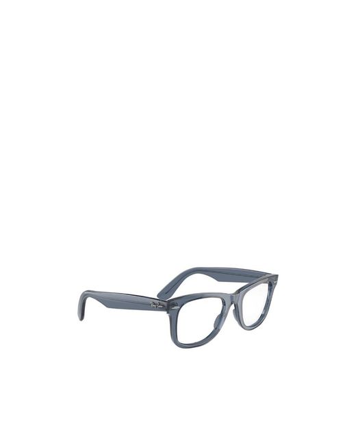 Ray-Ban White Wayfarer Ease Square-Frame Glasses for men