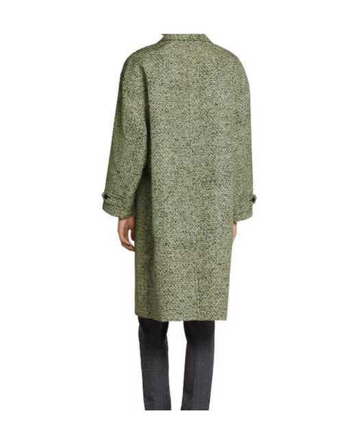 Gucci Green Bonded Poplin Coat for men