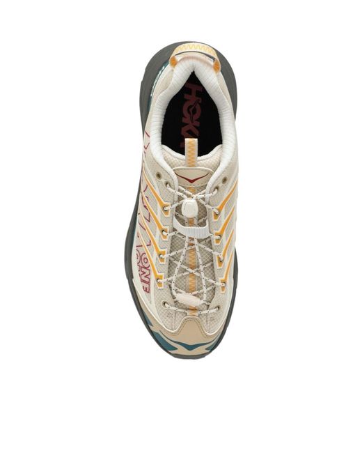 Hoka One One Gray Trail Logo Running Shoes for men