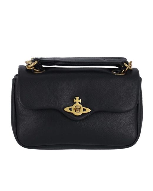 Vivienne Westwood Black Anita Small Shoulder Bag