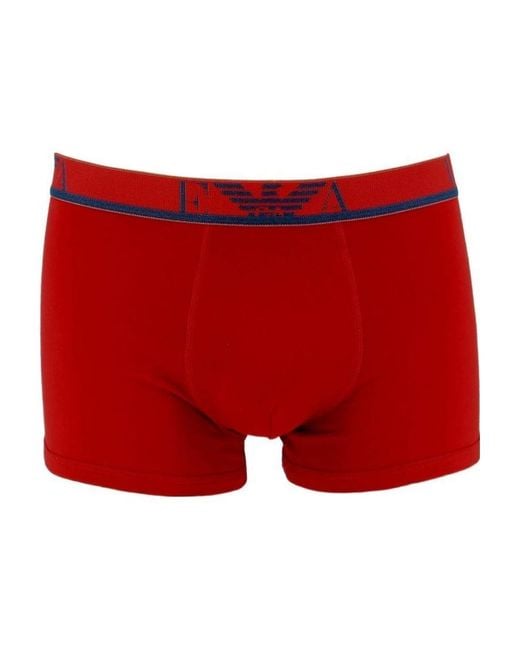 Emporio Armani Red Logo Logo Boxers for men