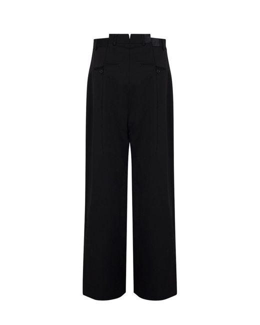 Vetements Black Casual Pants With Belt Loops for men