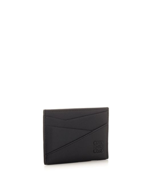 Loewe Black Bifold Embossed Wallet for men