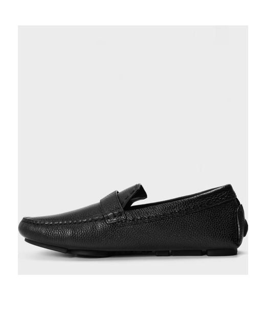 Fendi Black Logo Detail Loafers for men