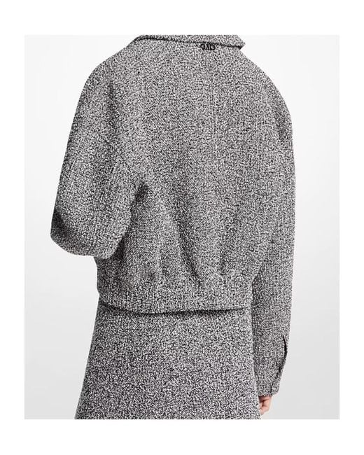Michael Kors Multicolor Cotton Blend Tweed Jacket