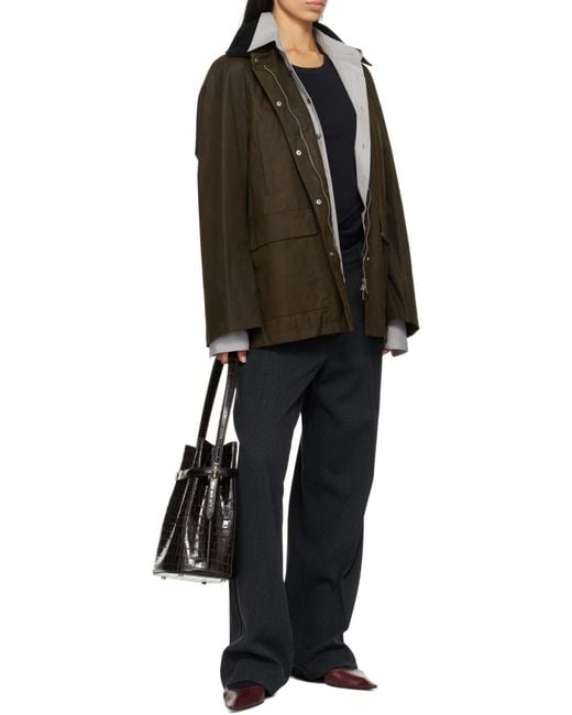 Totême Brown Totême Collared Pocket Detailed Jacket