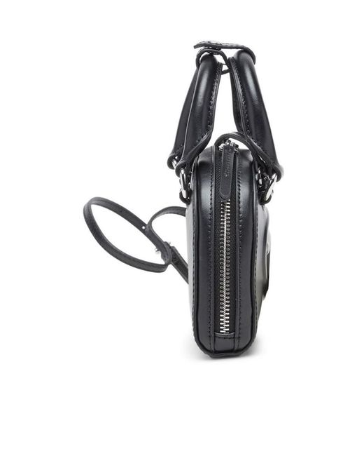 DIESEL Black 1Dr Dome Embossed Logo Crossbody Bag
