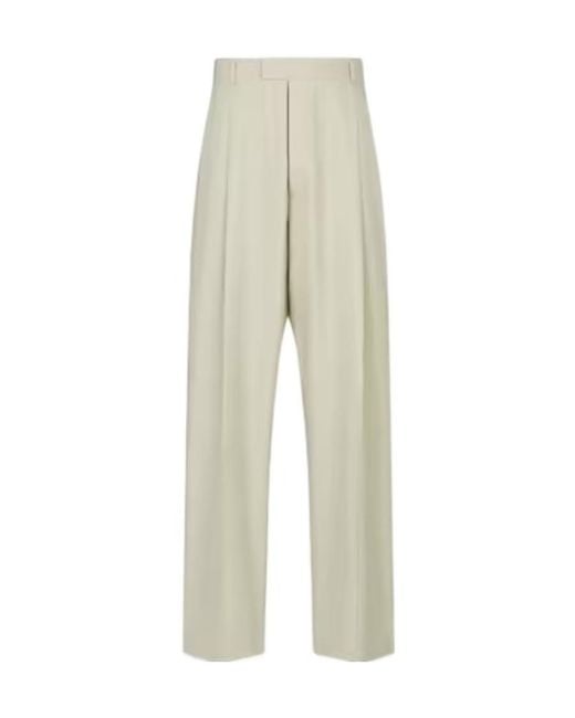 Dior Natural Homme High Waist Straight Leg Pants for men
