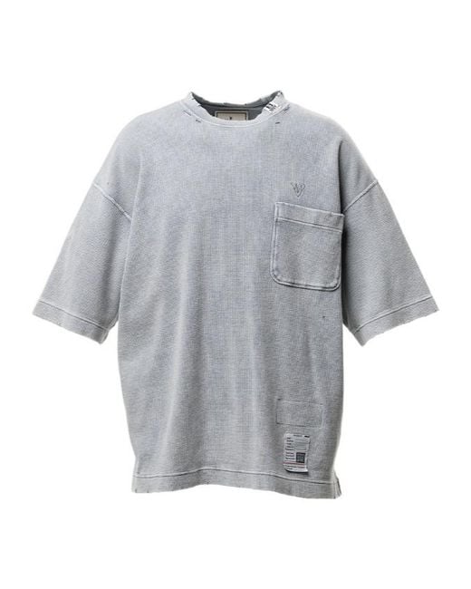 Maison Mihara Yasuhiro Gray Short-Sleeved T-Shirt for men