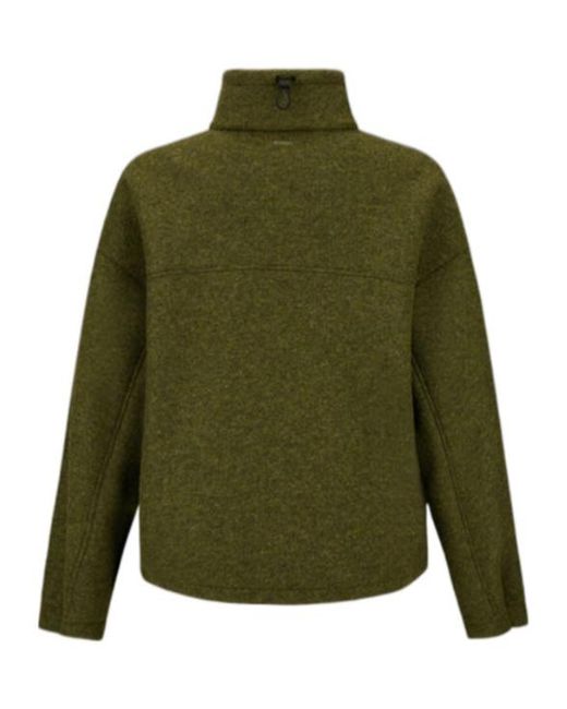 Herno Green High-Neck Zip-Front Jacket for men