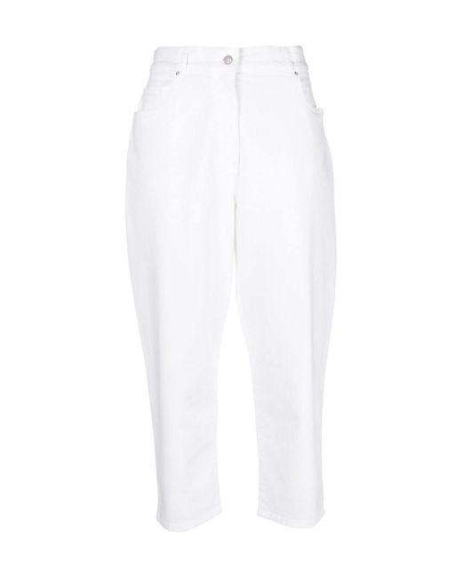 Fabiana Filippi White Belt Loop Jeans